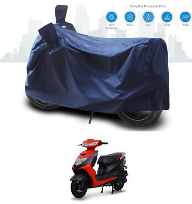 SEBONGO Two Wheeler Cover for Ampere(Zeal, Blue)
