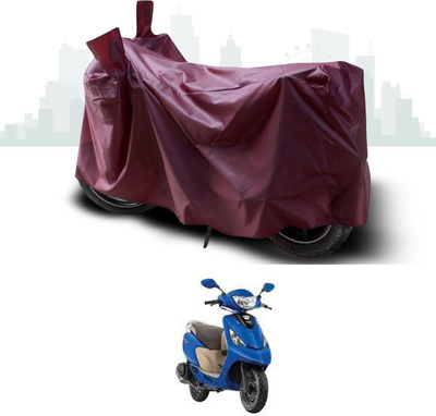SEBONGO Waterproof Two Wheeler Cover for TVS(Zest, Maroon)