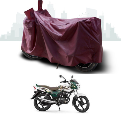 ANTHUB Waterproof Two Wheeler Cover for TVS(Star City, Maroon)
