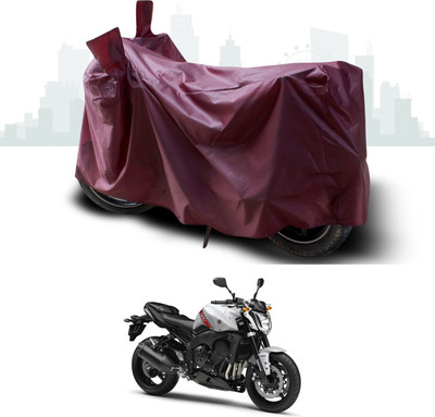 ANTHUB Waterproof Two Wheeler Cover for Yamaha(FZ25, Maroon)
