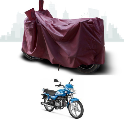 ANTHUB Waterproof Two Wheeler Cover for Hero(HF, Maroon)