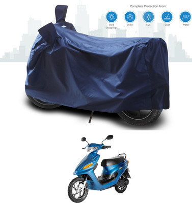 GOSHIV-car and bike accessories Two Wheeler Cover for Indus(Yo Style, Blue)