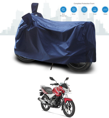 SEBONGO Two Wheeler Cover for Bajaj(Discover 125 DTS-i, Blue)