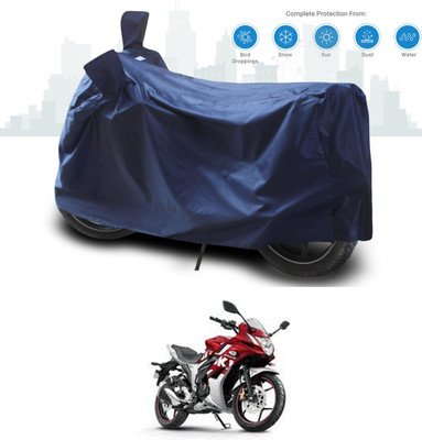 SEBONGO Two Wheeler Cover for Suzuki(Gixxer SF, Blue)