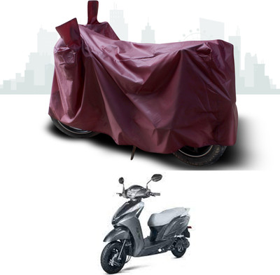 ANTHUB Waterproof Two Wheeler Cover for Ampere(Magnus, Maroon)