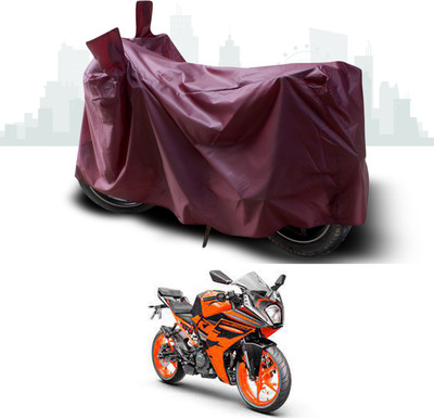 ANTHUB Waterproof Two Wheeler Cover for KTM(RC 200, Maroon)