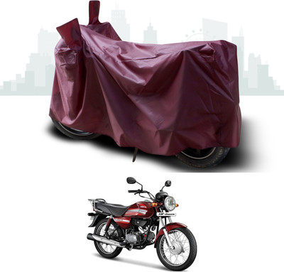 ANTHUB Waterproof Two Wheeler Cover for Hero(HF Dawn, Maroon)