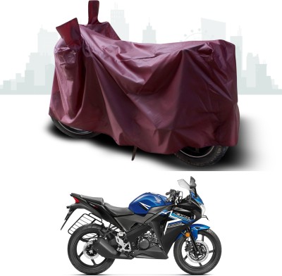 SEBONGO Waterproof Two Wheeler Cover for Honda(CBR 150R, Maroon)