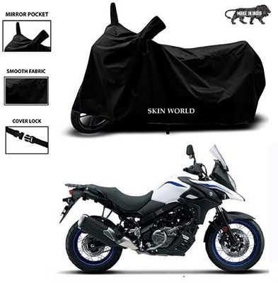 APNEK Waterproof Two Wheeler Cover for Suzuki(V-Strom 650 XT, Black)