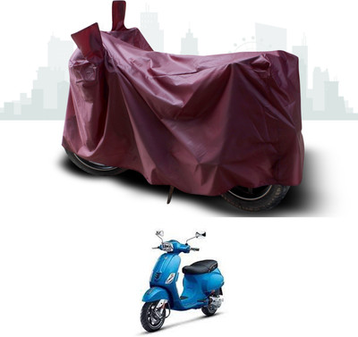 ANTHUB Waterproof Two Wheeler Cover for Piaggio(Vespa SXL 125, Maroon)