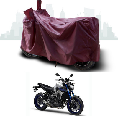 ANTHUB Waterproof Two Wheeler Cover for Yamaha(MT-09, Maroon)