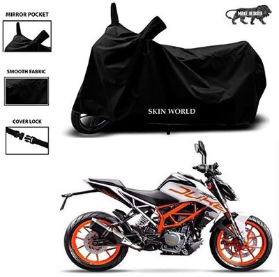 THE REAL ARV Waterproof Two Wheeler Cover for KTM(Duke 390, Black)