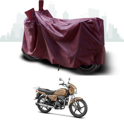 ANTHUB Waterproof Two Wheeler Cover for Hero(Splendor, Maroon)