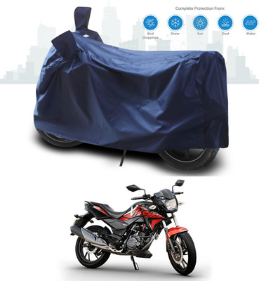 SEBONGO Two Wheeler Cover for Hero(CBZ TYPE 1, Blue)