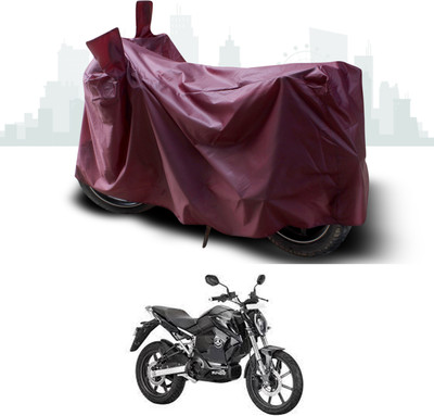 ANTHUB Waterproof Two Wheeler Cover for Revolt(RV 400, Maroon)