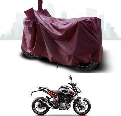 ANTHUB Waterproof Two Wheeler Cover for KTM(250 Duke, Maroon)