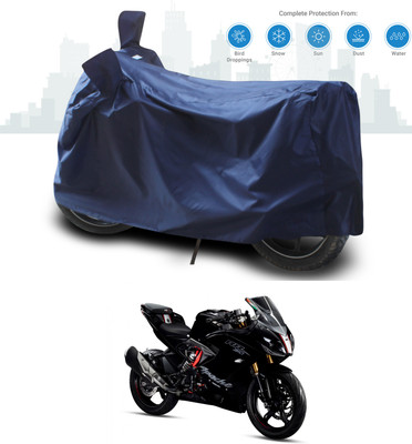 SEBONGO Two Wheeler Cover for TVS(Apache RR 310, Blue)