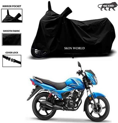 APNEK Waterproof Two Wheeler Cover for TVS(Victor, Black)