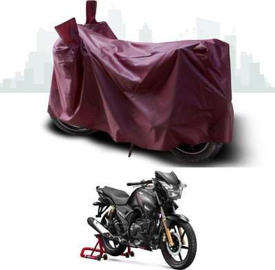 SEBONGO Waterproof Two Wheeler Cover for TVS(Apache RTR 160, Maroon)
