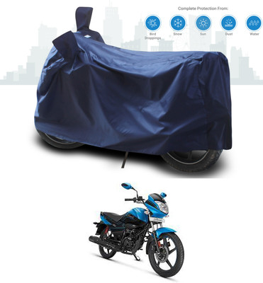 ANTHUB Two Wheeler Cover for Hero(Splendor I Smart, Blue)