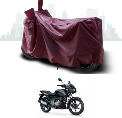 SEBONGO Waterproof Two Wheeler Cover for Bajaj(Pulsar 125 Neon, Maroon)