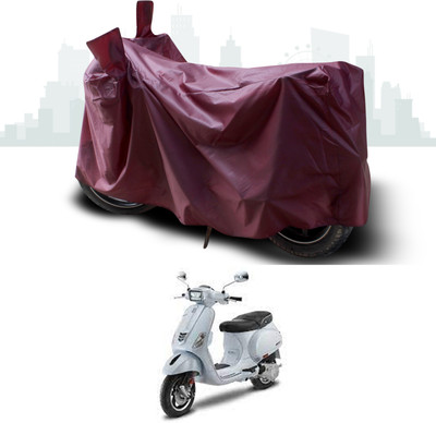 ANTHUB Waterproof Two Wheeler Cover for Piaggio(Vespa SXL, Maroon)