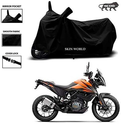 SKIN WORLD Two Wheeler Cover for KTM(390 Adventure, Black)