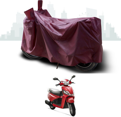 SEBONGO Waterproof Two Wheeler Cover for Mahindra(Gusto, Maroon)
