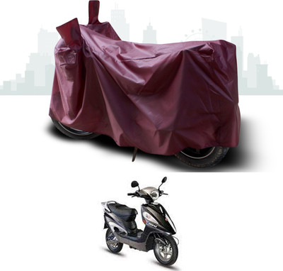 SEBONGO Waterproof Two Wheeler Cover for Hero(Electric Maxi, Maroon)