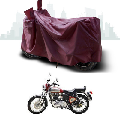 ANTHUB Waterproof Two Wheeler Cover for Royal Enfield(Electra 5S, Maroon)