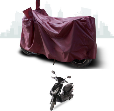 ANTHUB Waterproof Two Wheeler Cover for Ampere(E Lite, Maroon)