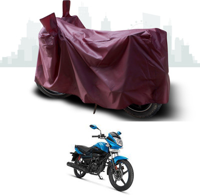 SEBONGO Waterproof Two Wheeler Cover for Hero(Splendor I Smart, Maroon)
