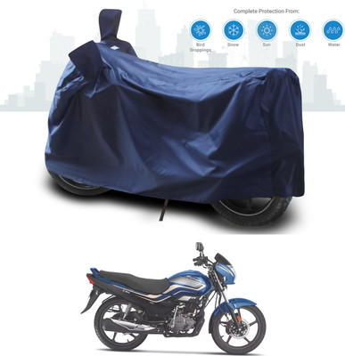 SEBONGO Two Wheeler Cover for Hero(Super Splendor, Blue)