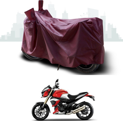 SEBONGO Waterproof Two Wheeler Cover for Mahindra(Mojo UT 300, Maroon)
