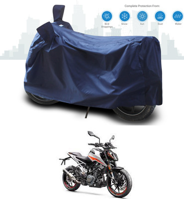 ANTHUB Two Wheeler Cover for KTM(Duke 390 ABS, Blue)
