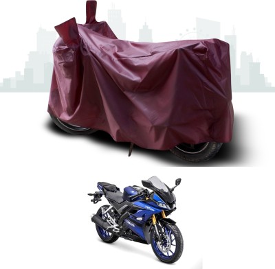 ANTHUB Waterproof Two Wheeler Cover for Yamaha(R15, Maroon)