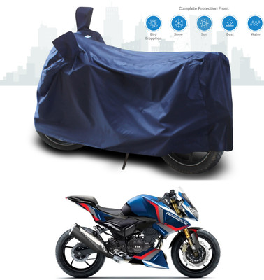 SEBONGO Two Wheeler Cover for TVS(Apache RTR 180, Blue)