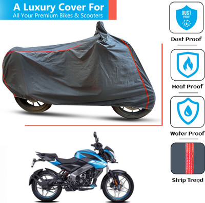 FAMEXON Waterproof Two Wheeler Cover for Bajaj(Pulsar 125, Grey)