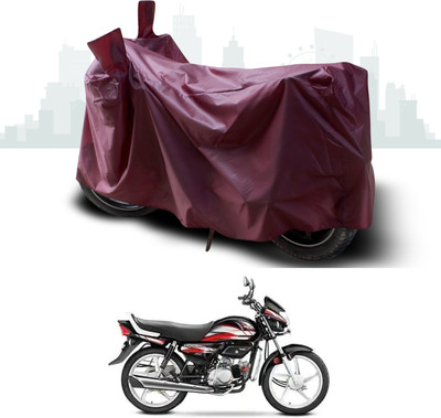 GOSHIV-car and bike accessories Waterproof Two Wheeler Cover for Hero(Pleasure Plus, Maroon)