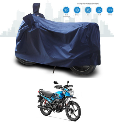 ANTHUB Two Wheeler Cover for Hero(Passion Pro TR, Blue)