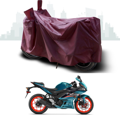 SEBONGO Waterproof Two Wheeler Cover for Yamaha(YZF-R1, Maroon)