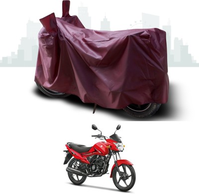 ANTHUB Waterproof Two Wheeler Cover for Suzuki(Hayate, Maroon)