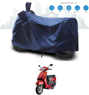 SEBONGO Two Wheeler Cover for Indus(Yo EXL, Blue)