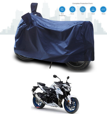 ANTHUB Two Wheeler Cover for Suzuki(GSX, Blue)