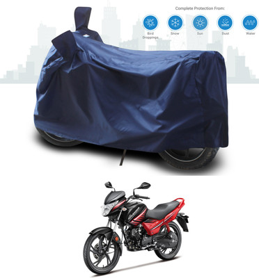 ANTHUB Two Wheeler Cover for Hero(Glamour i3s, Blue)