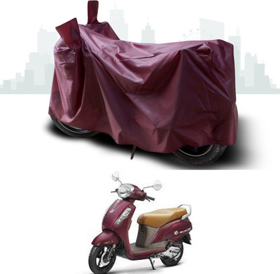 SEBONGO Waterproof Two Wheeler Cover for Suzuki(Access SE, Maroon)