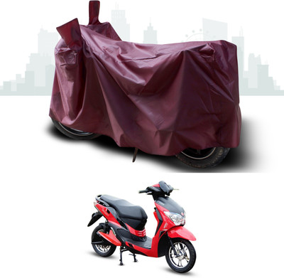SEBONGO Waterproof Two Wheeler Cover for Hero(Dash, Maroon)