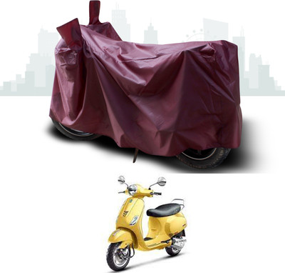 ANTHUB Waterproof Two Wheeler Cover for Piaggio(Vespa VXL 125, Maroon)