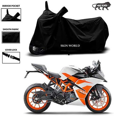 SKIN WORLD Two Wheeler Cover for KTM(RC 200, Black)