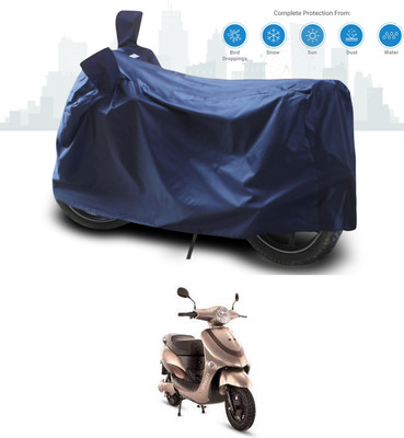 SEBONGO Two Wheeler Cover for Hero(Electric, Blue)